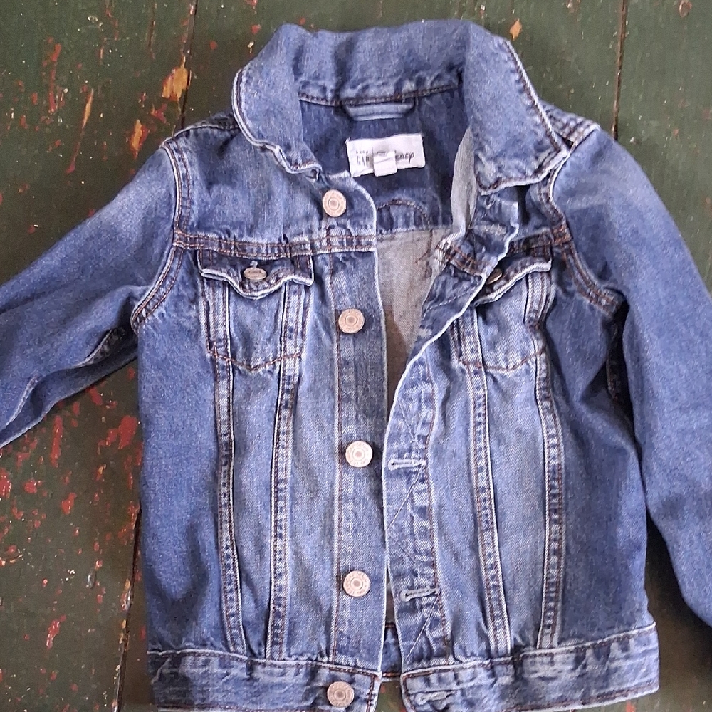 GAP Mickey Mouse Kids Blue Denim Jacket
